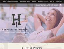 Tablet Screenshot of hamptonimplantology.com